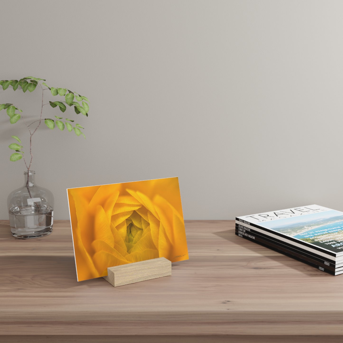 Ranunculus Gallery Board with Stand